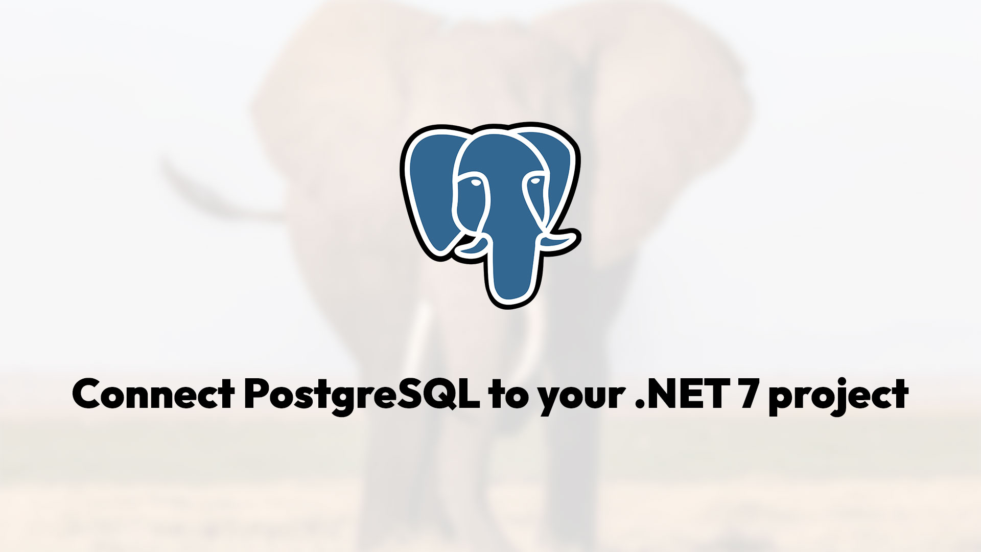 Setup a PostgreSQL connection with Entity Framework in .NET 7